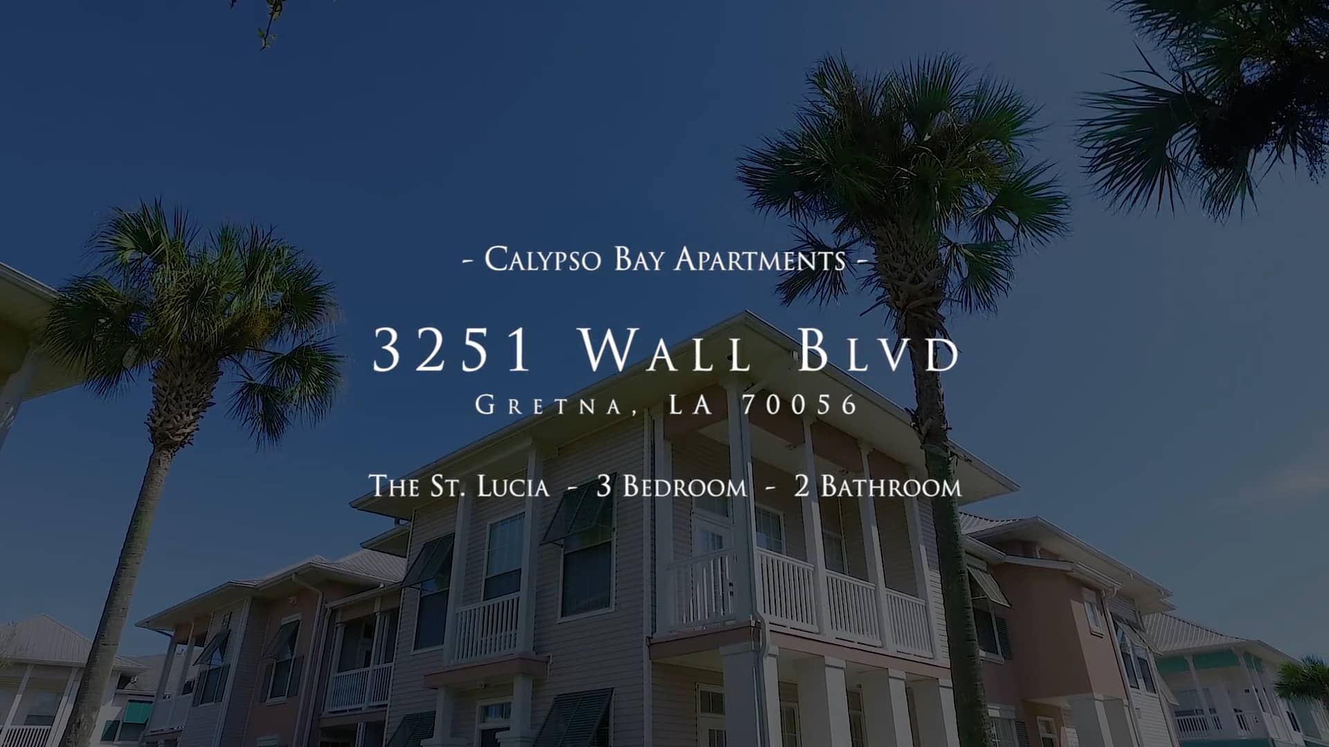 Calypso Bay Apartments The St. Lucia 3251 Wall Blvd., Gretna, LA on