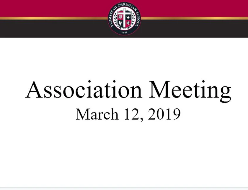 Plumstead Christian School's State of the School Address 2019 on Vimeo