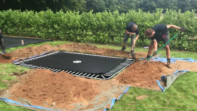 Can you put a normal trampoline in the outlet ground