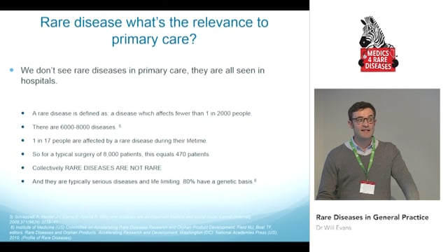 Rare Diseases in General Practice - Part 1