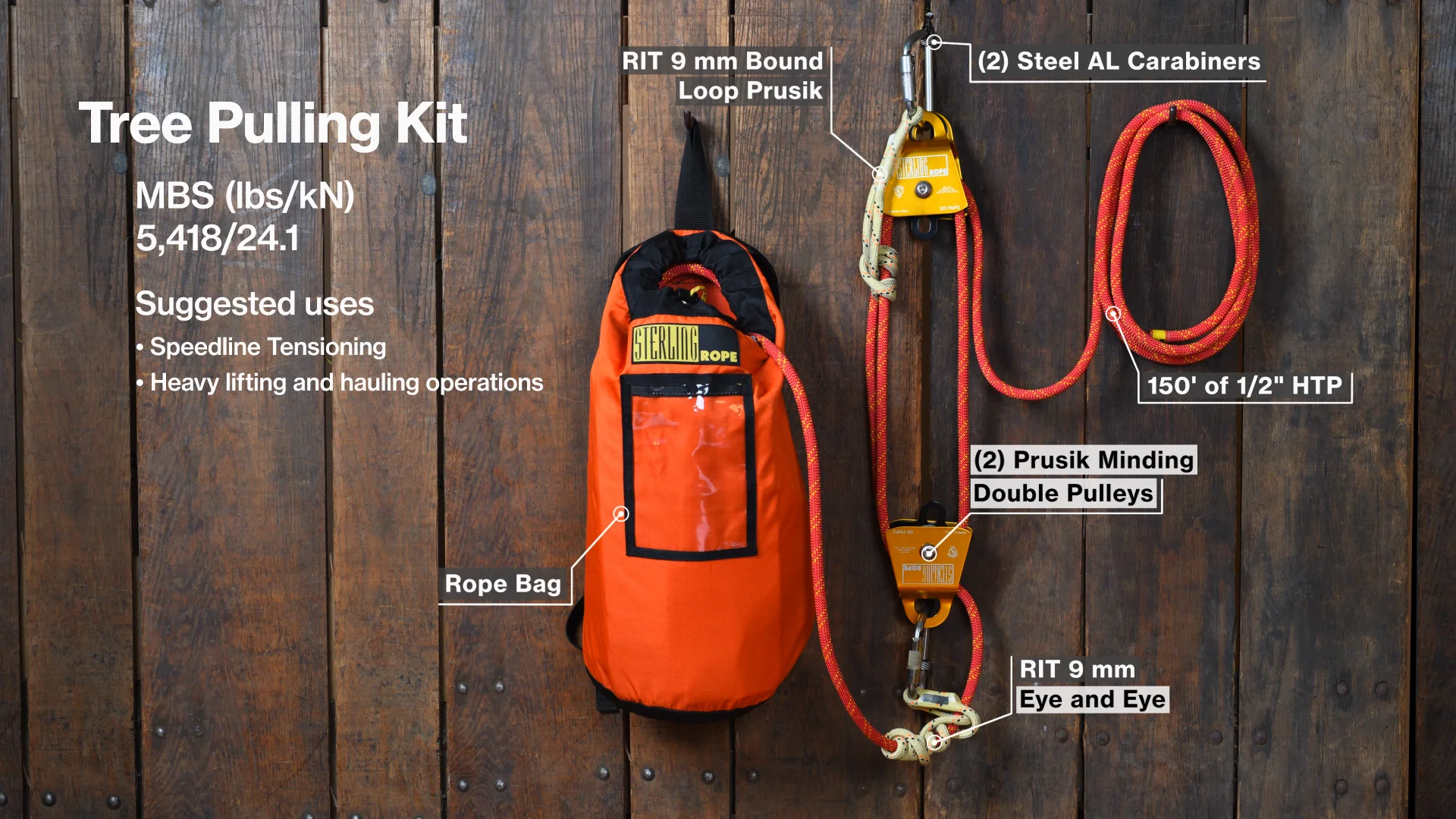 Sterling Rope Product Series - Tree Pulling Kit on Vimeo