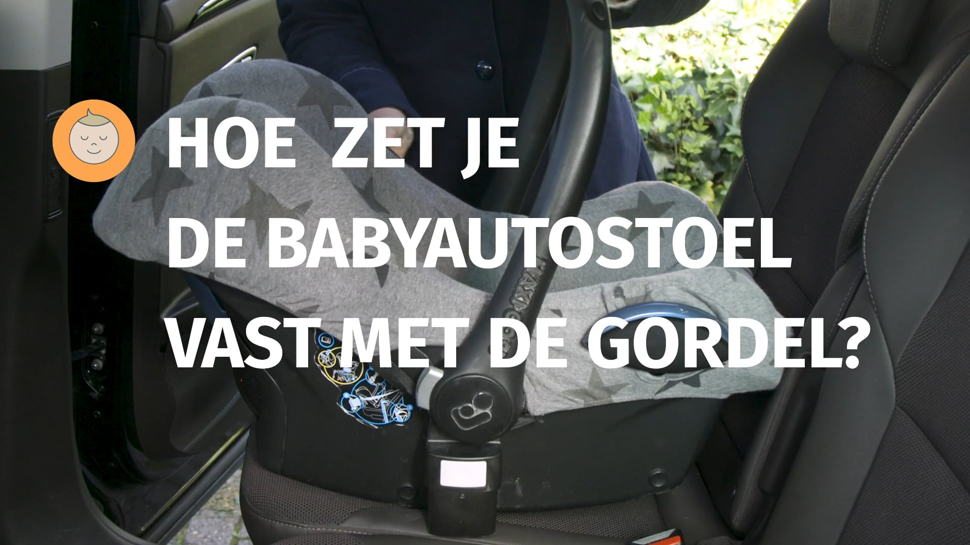 VeiligheidNL - Baby autostoel met de gordel on