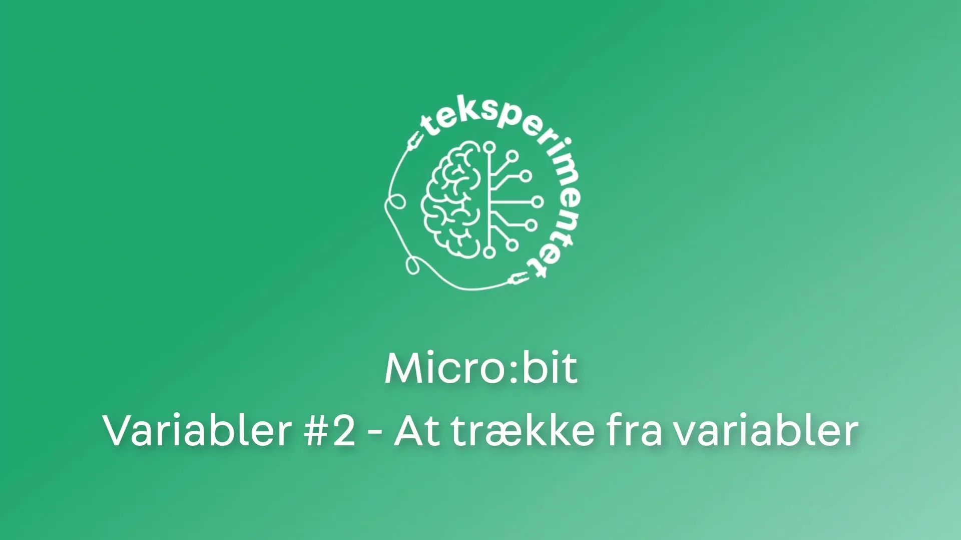 Variabler 2 - at trække fra variabler on Vimeo