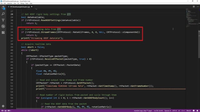 How to use the C++ SDK for QTM | Qualisys