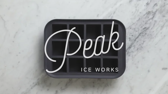 Peak XL Ice Cube Tray in Charcoal : W & P Design - Exit9 Gift Emporium