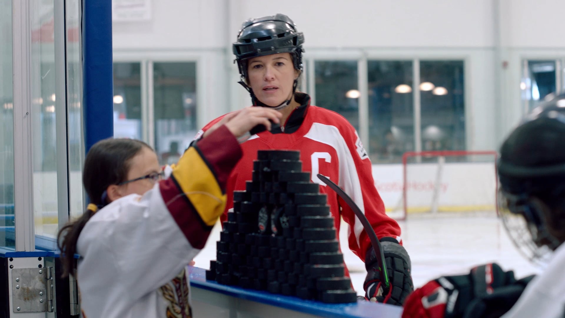 Heroes of Hockey Day in Canada - Puck Stacking