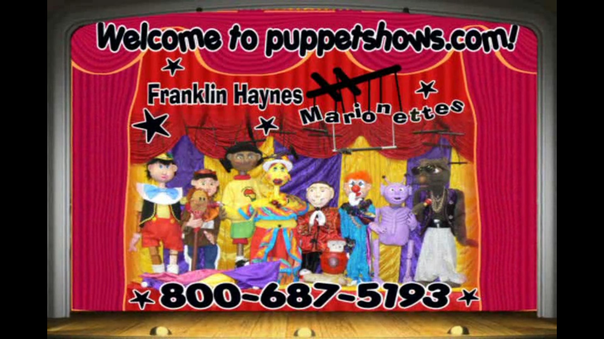 Promotional video thumbnail 2 for Franklin Haynes Marionettes