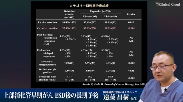 上部消化管早期がん ESD後の長期予後 Part3