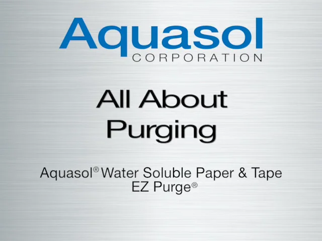 All about purging in welding — Aquasol Water Soluble Paper & Tape on Vimeo