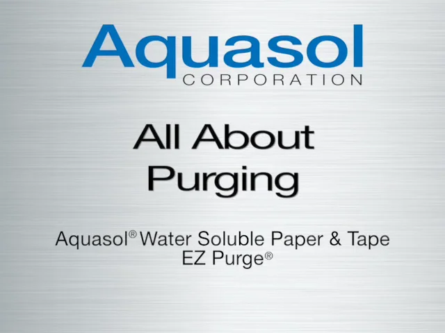 Water Soluble Purge Dams — EZ Purge from Aquasol Welding on Vimeo