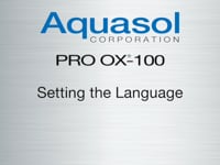 Oxygen Analyzer for TIG Welding (Pro OX100) — Setting the Language
