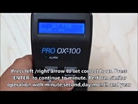 Oxygen Purge Monitor for Welding (Pro OX100) — Setting the Time and Date