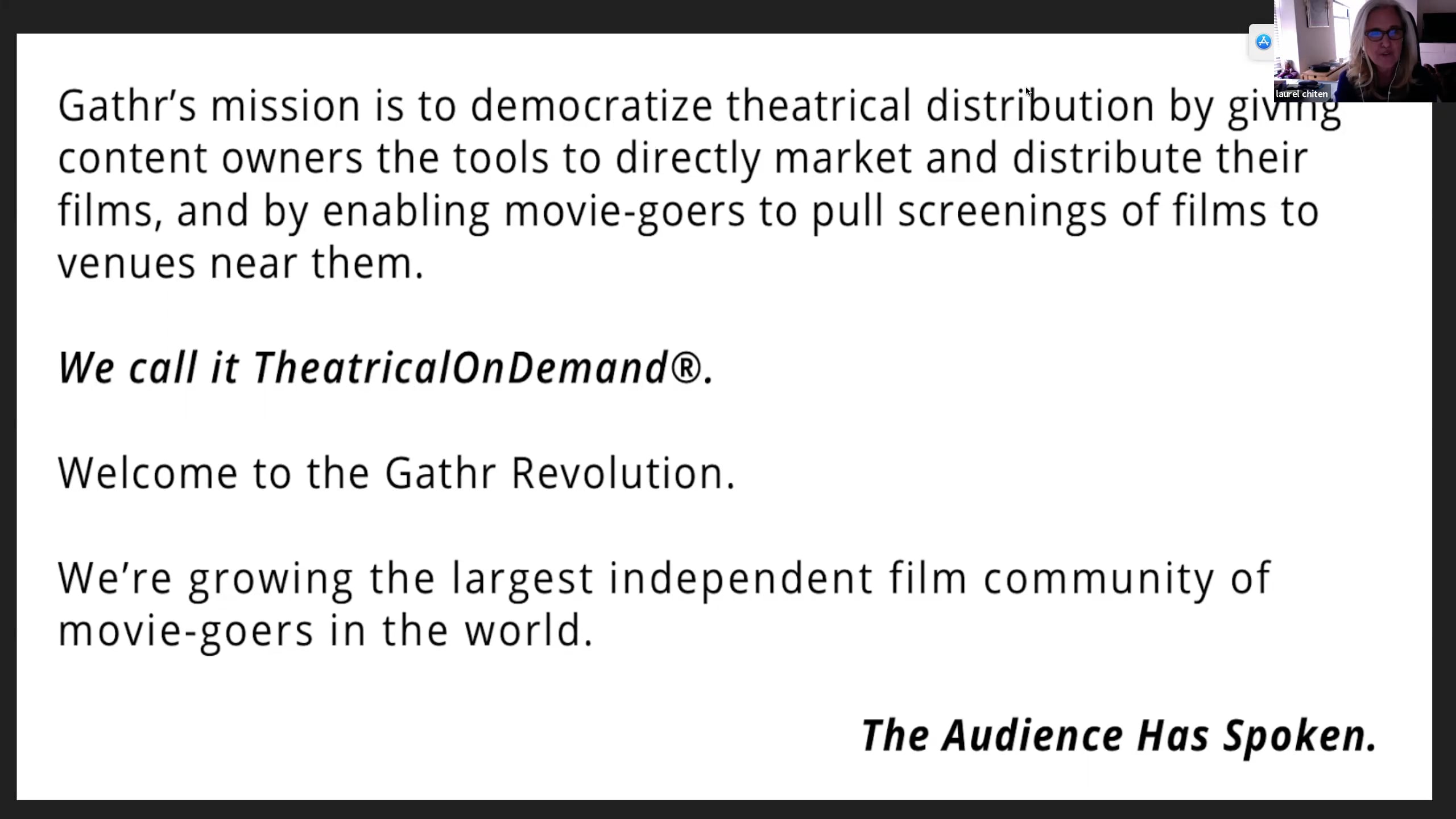 Theatrical On Demand ® on Vimeo