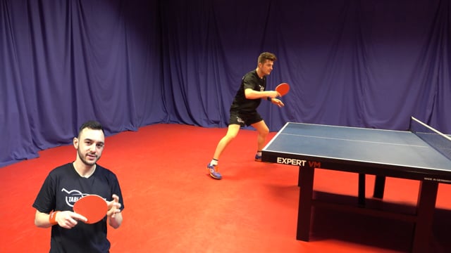 How to backhand attack with short pimples
