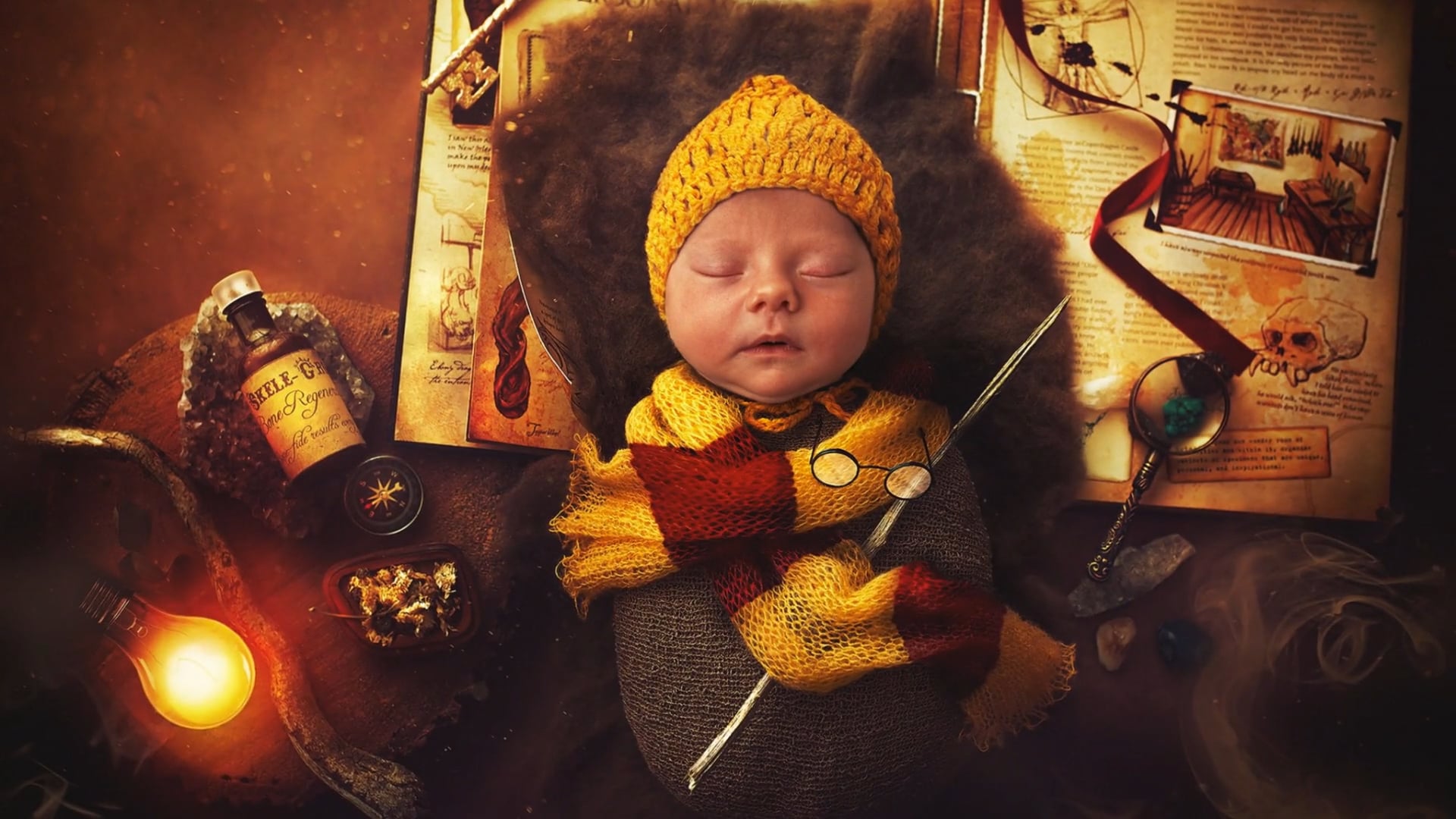 Harry Potter Newborn Session