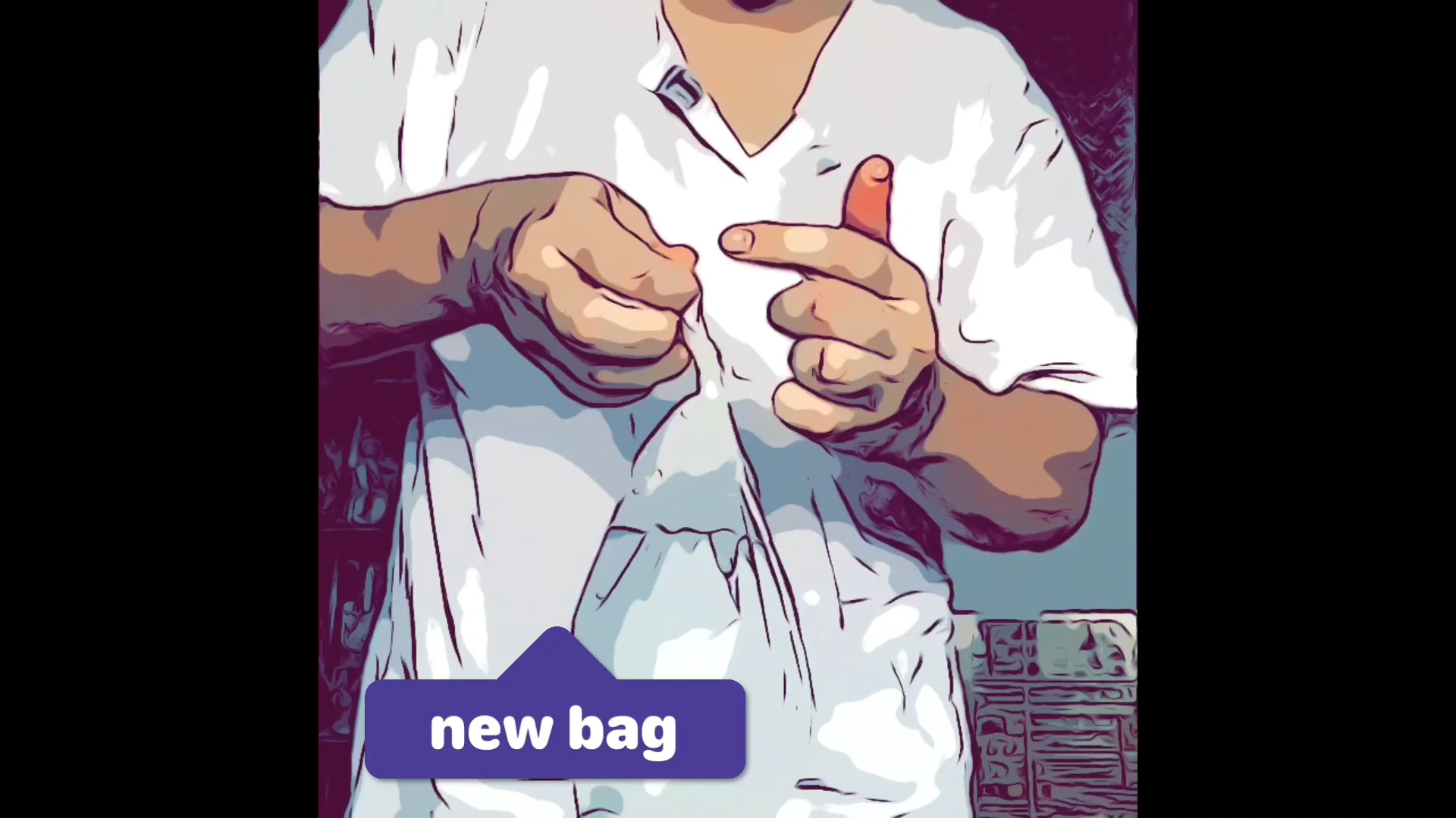 how to tie a plastic bag knot free on Vimeo