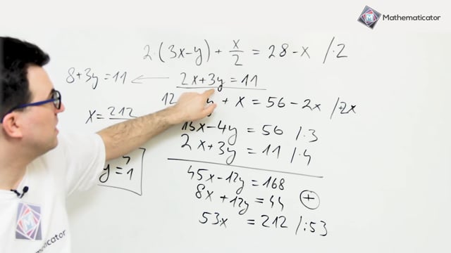 Přijímačky na SŠ - matematika - 21. Soustavy rovnic - procvičení 1