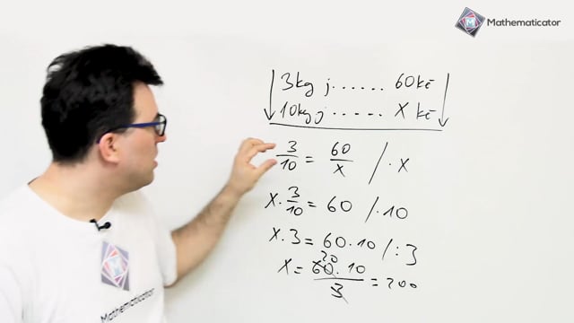 Přijímačky na SŠ - matematika - 33. Trojčlenka