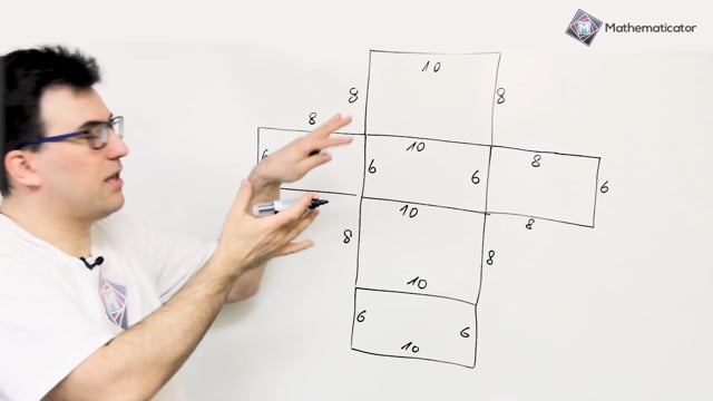 Přijímačky na SŠ - matematika - 63. Síť krychle a kvádru