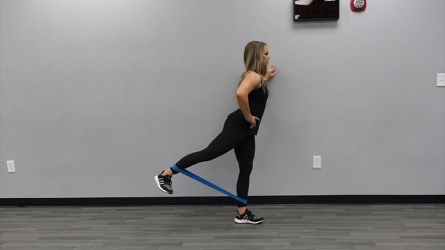 Standing Banded Glute Kicks