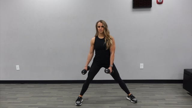 Dumbbell Static Side Lunges
