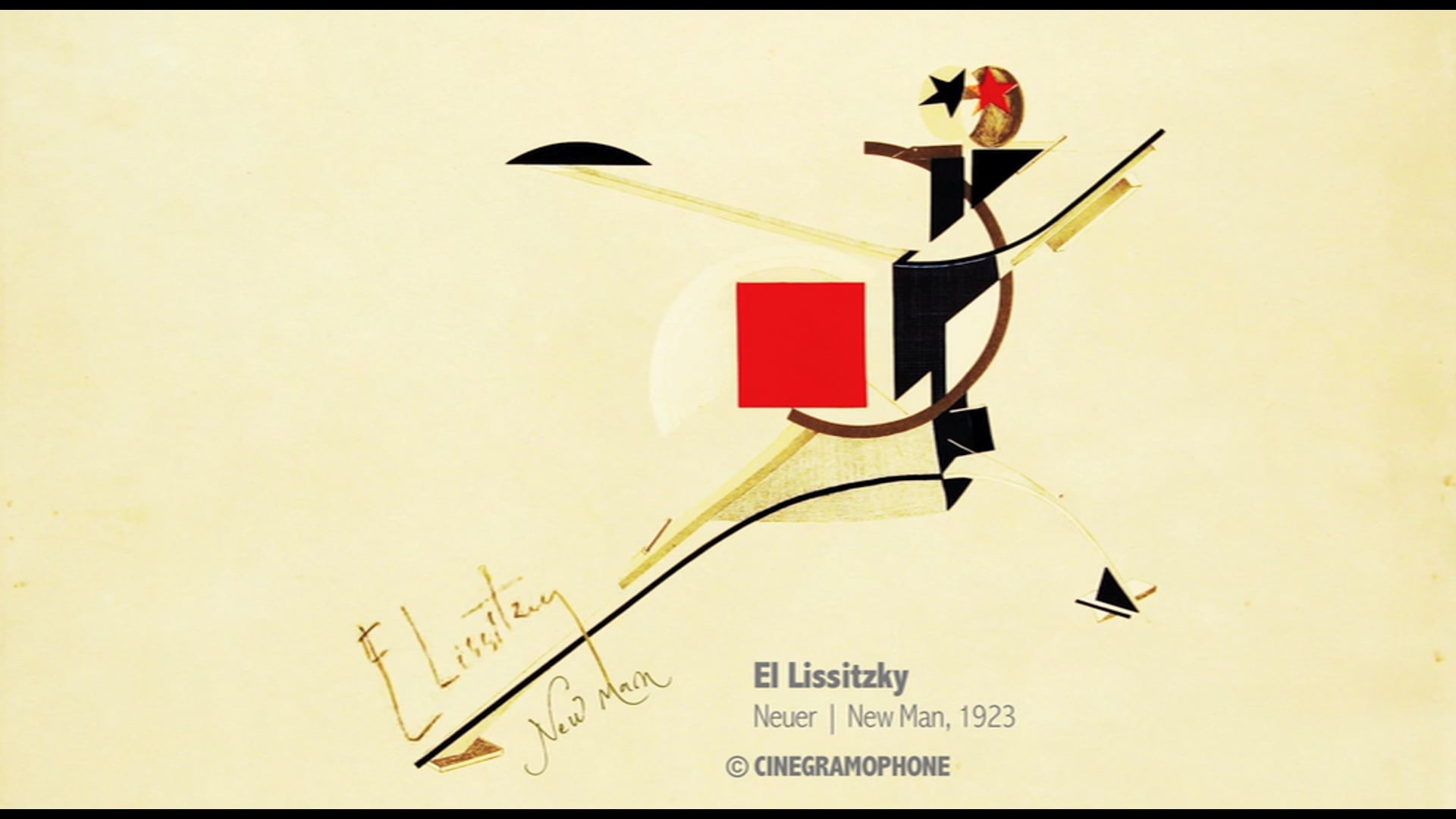 El Lissitzky | Neuer | New Man,1923 | © CINEGRAMOPHONE