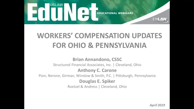 Workers' Compensation Updates for Ohio & Pennsylvania Video