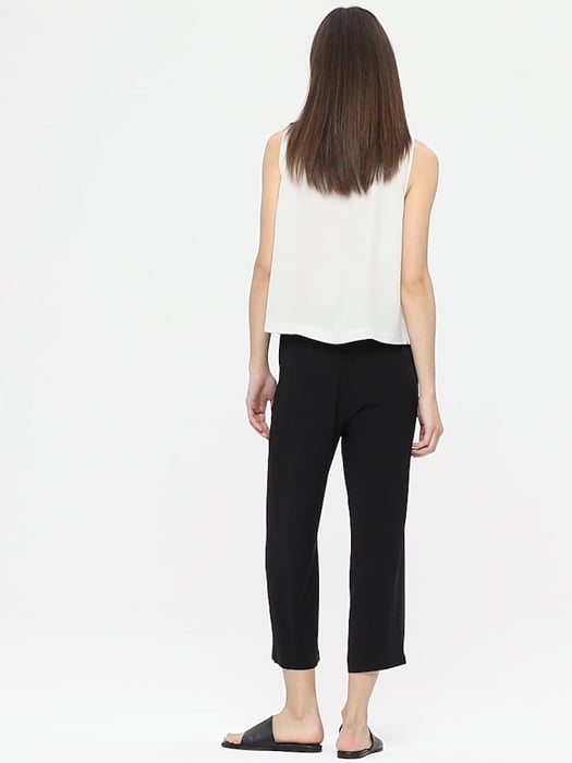 Review: Eileen Fisher Silk Straight Crop Pants - Pocketful of Joules