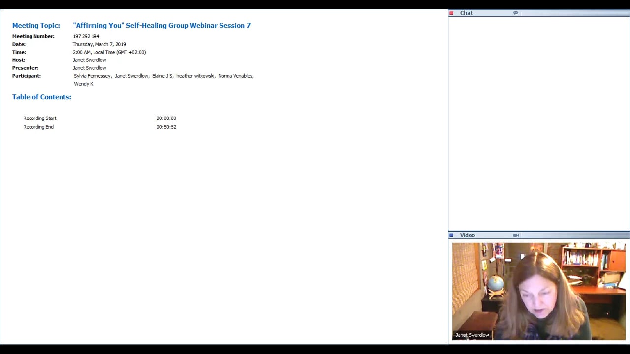 Affirming You Self-Healing Group Webinar Session 7.1