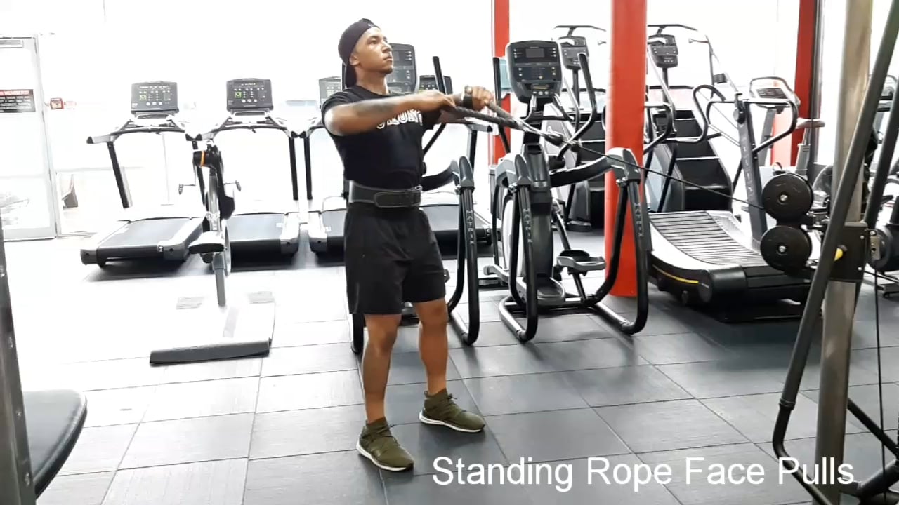 Standing Rope Face Pulls on Vimeo