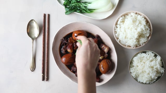 Braised Pork Belly & Eggs/ Chinatown London