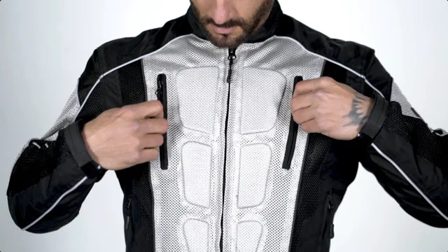 Viking Cycle Textile Warlock Mesh Motorcycle Jacket for Men – Removable Armor, Summer Riding Gear