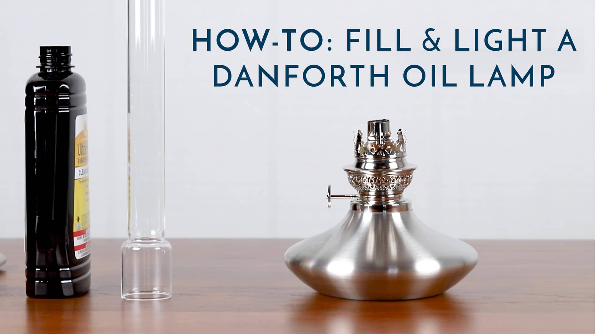 Howto Fill & Light a Danforth Oil Lamp on Vimeo