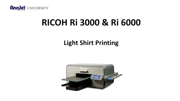 Print Beyond T-Shirts With Ricoh Direct-to-Garment Printers on Vimeo