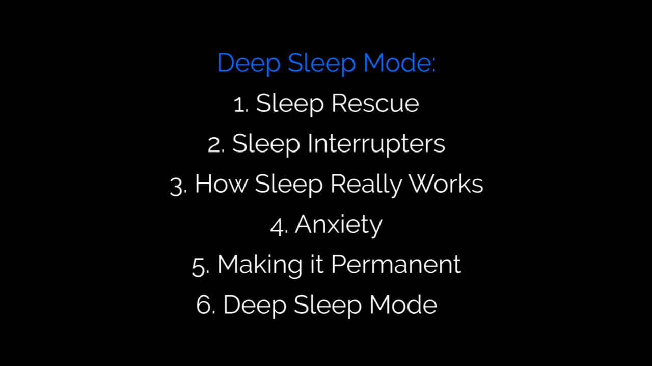 Deep Sleep Mode Start Here on Vimeo