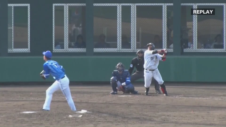 【ファーム】マリーンズ・李杜軒 逆方向への3ランホームラン!! 2019/4/6 M-DB(ファーム)