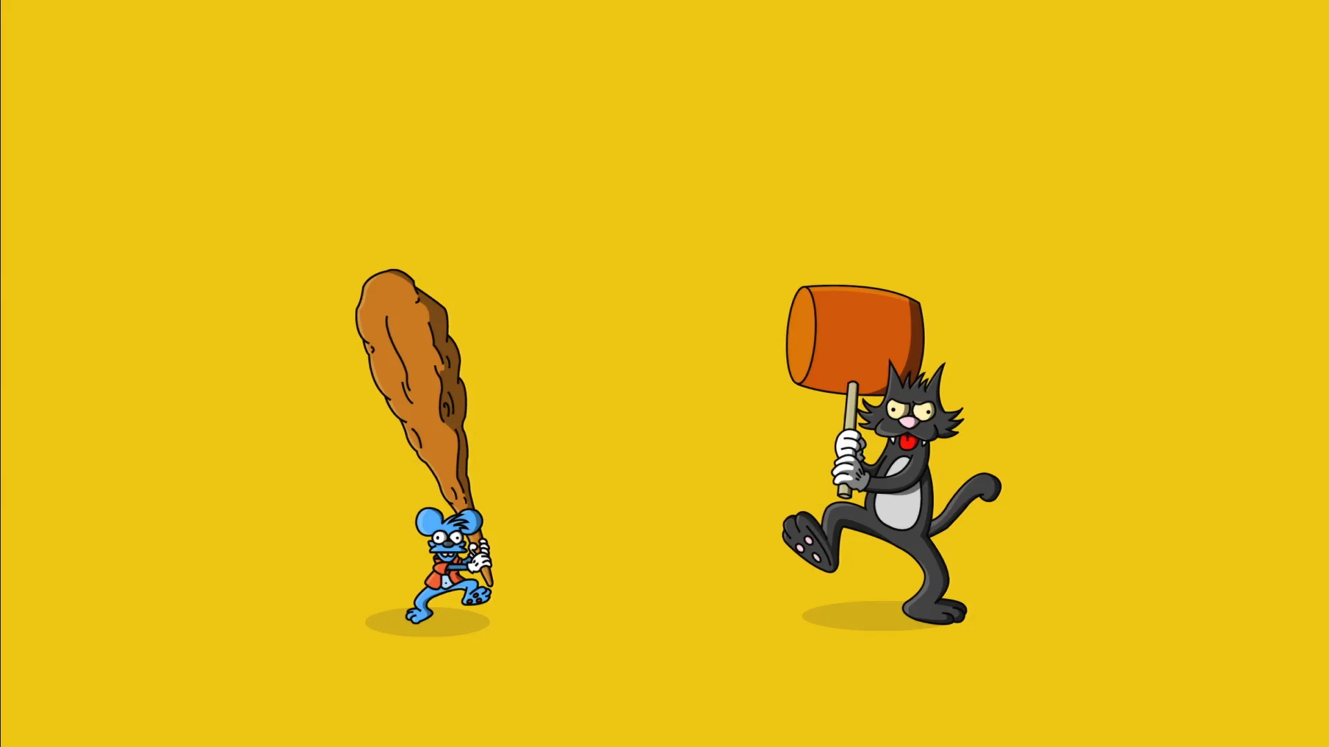 itchy and scratchy wallpaper