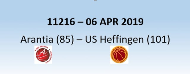 N1H 11216 Arantia Larochette (85) – US Heffingen (101) 06/04/2019