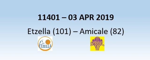 N1H 11401 Etzella Ettelbruck (101) - Amicale Steinsel (82) 03/04/2019