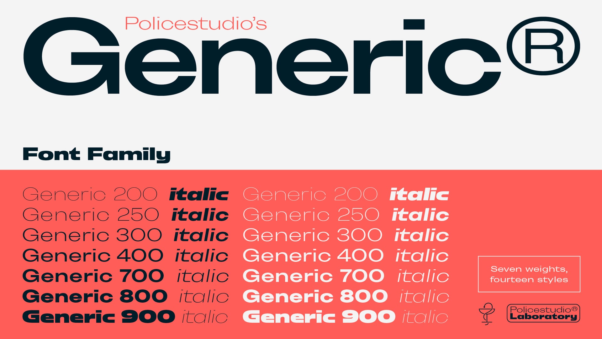 Policestudio’s Generic Animated Type Specimen.