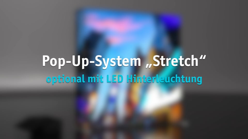 Pop-Up-System „Stretch“ - das Werbedisplay für Messen und Events