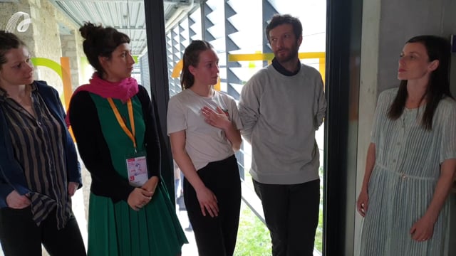 Post show interview with Lina Gómez, choreographer of Restraint, dancer Julek Kreutzer and musician Michelangelo Contini by Spring Forward TV Presenter Ori Lenkinski. Filmed in Val-de-Marne (France) at Spring Forward 2019 hosted by La Briqueterie.