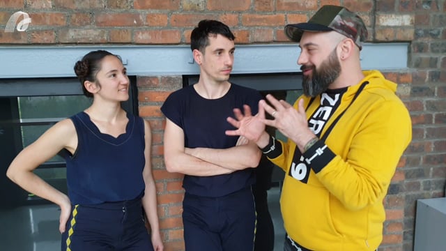 Post show interview with Ginevra Panzetti and Enrico Ticconi, choreographers and performers of HARLEKING, by Spring Forward TV Presenter Andreas Elia Constantinou. Filmed in Val-de-Marne (France) at Spring Forward 2019 hosted by La Briqueterie.