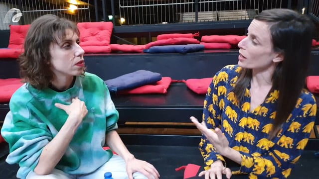 Post show interview with Katerina Andreou, choreographer and performer of BSTRD, by Spring Forward TV Presenter Ori Lenkinski. Filmed in Val-de-Marne (France) at Spring Forward 2019 hosted by La Briqueterie.