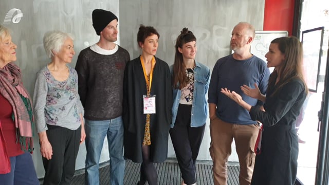 Post show interview with Ensemble's team – Robbie Synge, Lucy Boyes, Hannah Venet, Judy Adams, Angus Balbernie, Christine Thynne– by Spring Forward TV Presenter Ori Lenkinski. Filmed in Val-de-Marne (France) at Spring Forward 2019 hosted by La Briqueterie.
