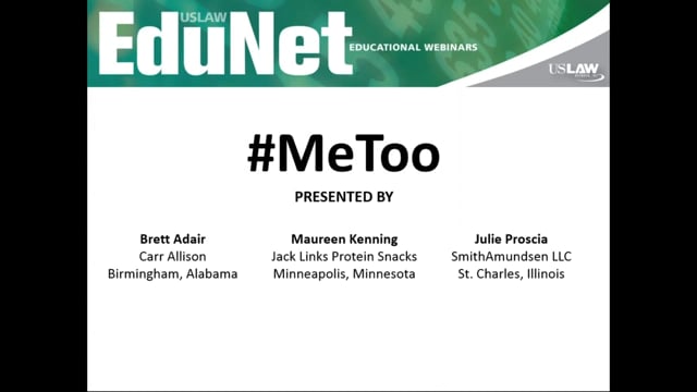 USLAW NETWORK Webinar #MeToo Video