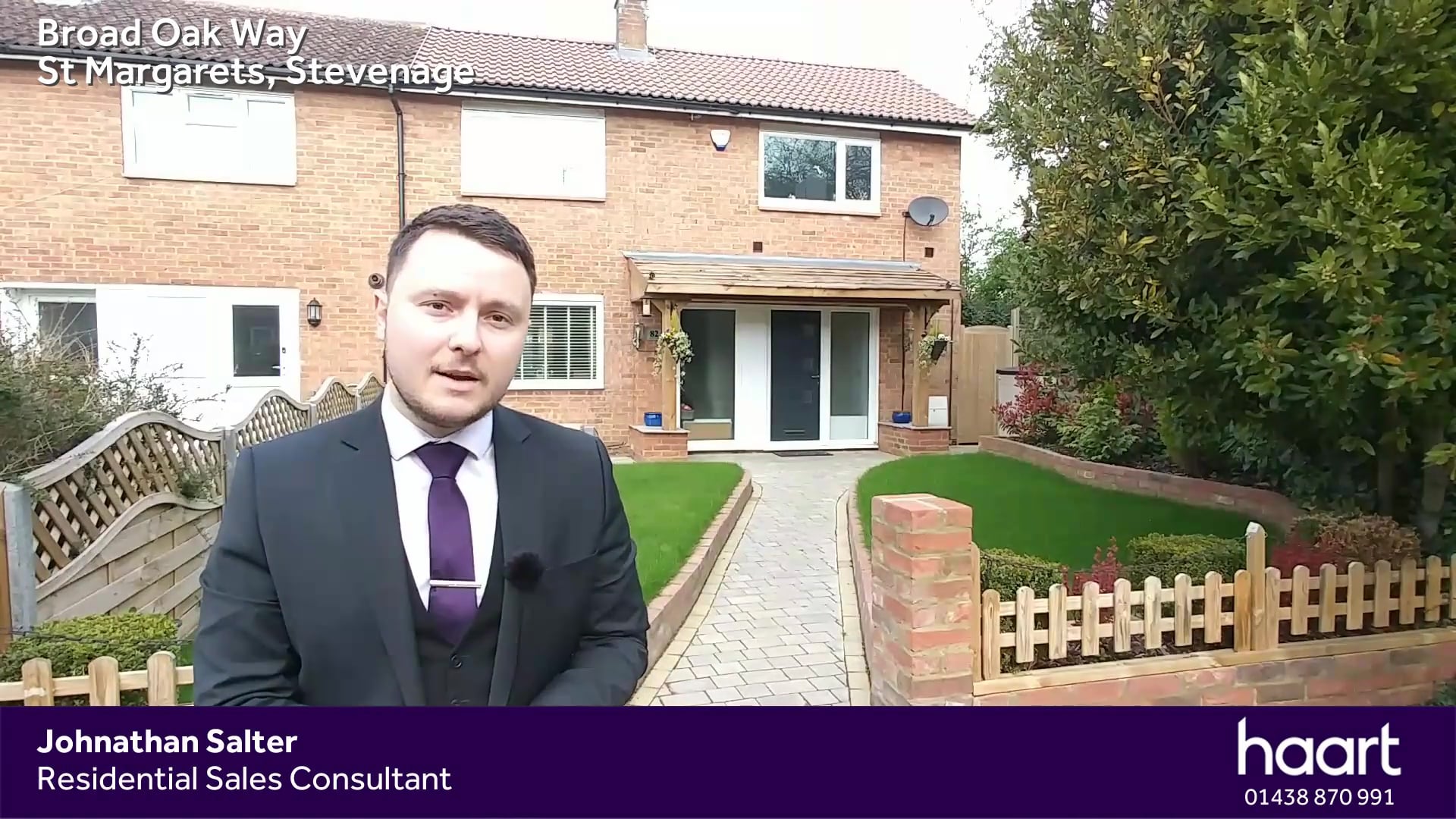 Stevenage, 3 Bed End of Terraced House in Broad Oak Way, St Margarets