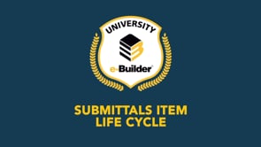Submittals Item Life Cycle