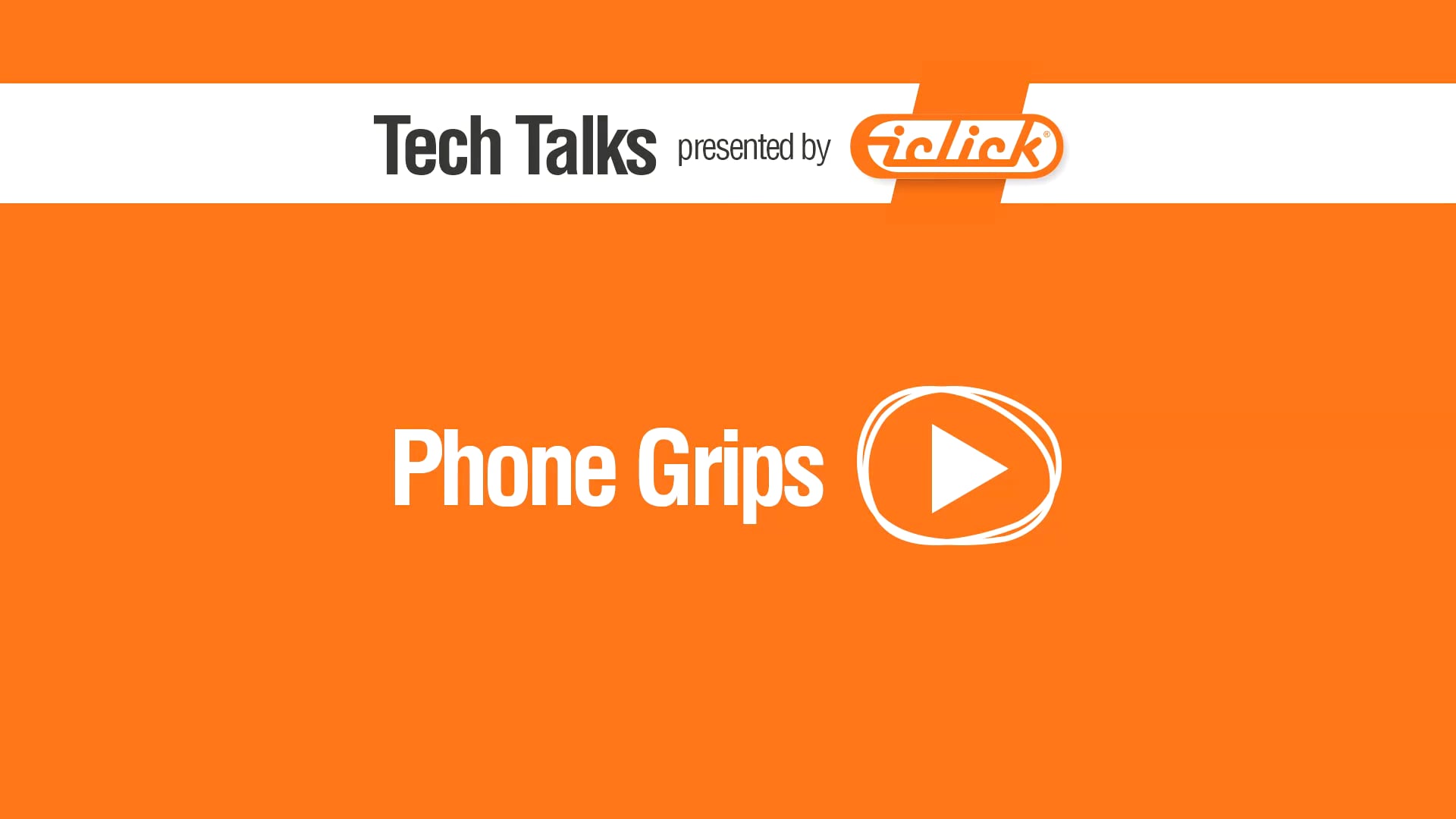 iClick: Tech Talks