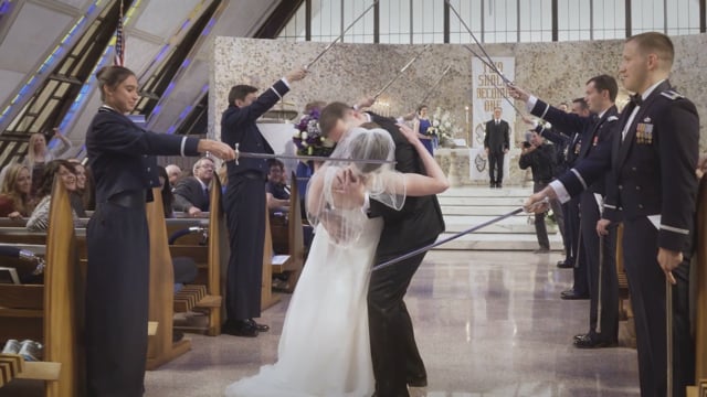 Lauren + Chris Wedding Highlights - Air Force Academy Chapel + Garden of the Gods CC, Colorado Springs - Apr 2017